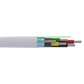CQR (CABS4HF/WH/SO/100/D) 4 Core Solid HF Cable  100m Reel Class D