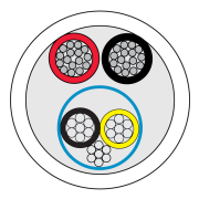 CQR (CABS4/WH/100/PD) 2+2C 0.5 Pwer & Data TinStrandCop 100m Reel gallery thumbnail