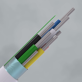 CQR (CABS6HF/WH/100/C) 6C SCR WH Type 1 HF TinStrandCop UK 100m Class C