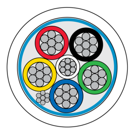 CQR (CABS6HF/WH/500) 6C ScrWh Type 1 HF TinStrandCop UK 500mReel