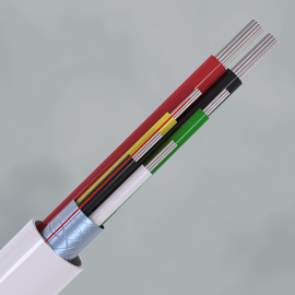 CQR (CABS6/WH/100/PD) 2&4C 0.5 PWRDATA TinStrandCop Pl 100m Reel