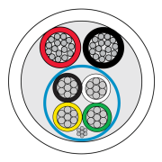 CQR (CABS6/WH/100/PD) 2&4C 0.5 PWRDATA TinStrandCop Pl 100m Reel gallery thumbnail
