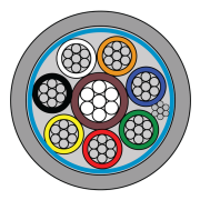 CQR (CABS8/GY/LSF/300) 8 Core Screened 9538 Belden Style Grey LSF 300m gallery thumbnail