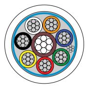 CQR (CABS8HF/WH/100/D/PL) 8C Scr HF WH  100m Reel Class D Plain gallery thumbnail