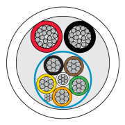 CQR (CABS8/WH/100/PD) 2&6C 0.5 PWRDATA TinStrandCop Pl 100m Reel gallery thumbnail