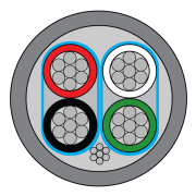 CQR (CABTP2X2/GY/LSF/100) 2x2C 8723 Twisted Pair Belden Style 100m Roll Grey gallery thumbnail