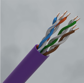 CQR (CAT5eUTP/PU/HF/305) Category 5e Data Cable Purple LSZH sheathing (305m)