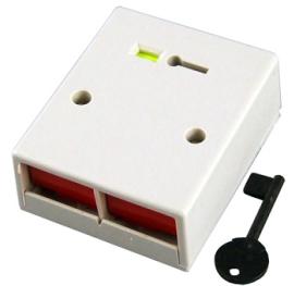 CQR (PADP2/WH/G1) Double Push PAB White No Tamper