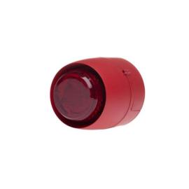Cranford, (511-095L (VTB-32E-SB-RB/RL)), 24v VTB Spatial Sounder Beacon 32 tone c/w Shallow Base, Red Base/Red Lens - EN54-3