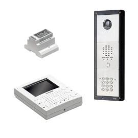 CVR4KV-1/CL , Flush vandal resistant 1 way colour video kit + code lock