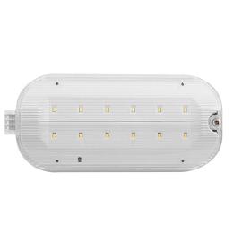 D1000SWH, Duceri Emergency Hinged Bulkhead 3W LED IP65 Lithium Battery Switchable Self-Test White