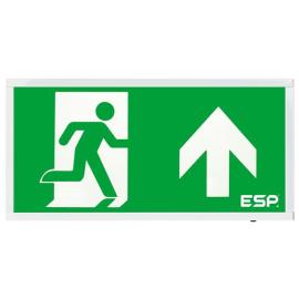 D520UWH, Duceri Emergency Self Test Surface Exit Box 3W LED IP20 Up Legend Lithium Battery Maintained White