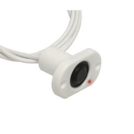 DA123/FLED/CC, FLUSH MOUNT PUSH BUTTON WITH LED CC WHITE