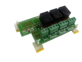 DA254-12V, 12VDC 3 POLE UNIVERSAL RELAY 10A PCB ONLY