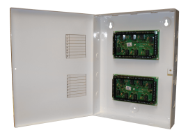 DA258, DUAL 8 WAY RELAY PCB METAL CASED 12V 16 x DPCO 1A