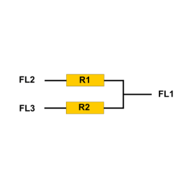 DA314-2K2-2K2, RESISTOR PACK 2K2 2K2