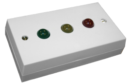 DA340/3, LED INDICATOR 12V RED / AMBER / GREEN (SET / UNSET ETC)