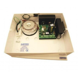 DA449/P/T, 12V DC 8A / 24V DC 4A PSU USER SELECTABLE ON PLATE WITH FAN UPSTAND WITH TEMP SWITCH