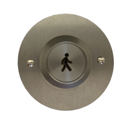 DANTECH (DREX-F-SS-RD) ROUND S/S BACKPLATE 33mm FLUSH BUTTON