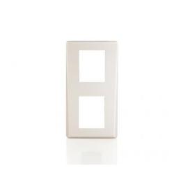 DINFPV2S, Silver Two gang front plate vertical