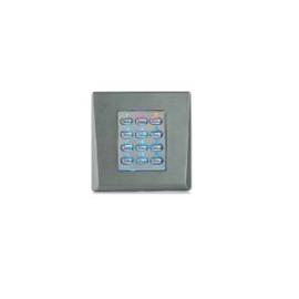 DINPADC, Dark grey metal back lit keypad for 99 codes 1 relay, 12/24V AC or DC (IP40 rated)