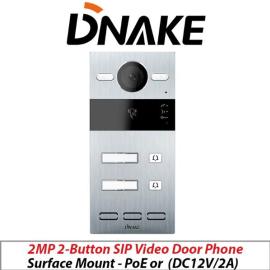 DNAKE-S213M-2-S, 2Mp Dnake Intercom 2-Button Sip Video Door Phone Surface Mount