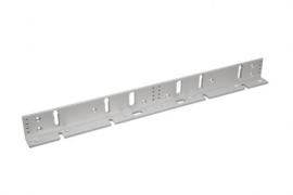 Double L Bracket for use with the ML600 double range of maglocks with slide in slots for ease of installation. 500(L) x 47(H) x 28(D) (all mm) - Not adjustable for mounting the maglock.