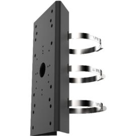 DS-1275ZJ-SUS/BLACK, Stainless steel vertical pole mount - Black