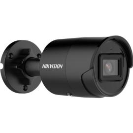 DS-2CD2046G2-IU(2.8mm)(C)(BLACK), 4 MP Black AcuSense Fixed Mini Bullet Network Camera with 2.8mm