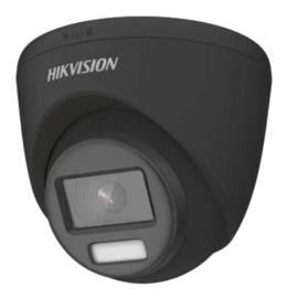 DS-2CE72KF0T-LFS(2.8mm)(BLACK), Hikvision 3K ColorVu Smart hybrid light Fixed Turret Camera Black