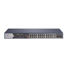 DS-3E0528HP-E, Hikvision 24 Port Gigabit Unmanaged POE Switch