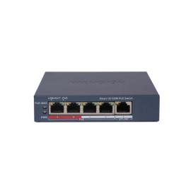 DS-3E1105P-EI(O-STD)V2, 4 Port Fast Ethernet Smart PoE Switch with 30W Power
