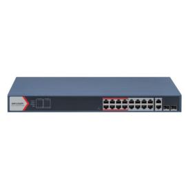 DS-3E1318P-EI(B), 16 Port Fast Ethernet Smart POE Switch