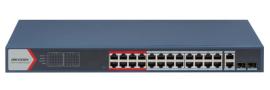 DS-3E1326P-EI(B), 24 Port Fast Ethernet Smart PoE Switch