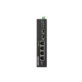 DS-3T0506HP-E/HS, Hikvision 4 Port Gigabit Unmanaged Harsh PoE Switch