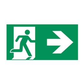 Eaton (40071351588) Pictogram panel, arrow right,  for 46011 LED CG-S, 65x35x3,  ISO 7010, 60 m, arrow left