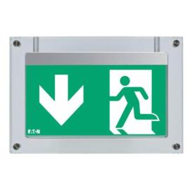 Eaton (40071354602) SpiritLED 16 D/BL - LED edge luminaire with pictogram  D/BL and LED-module (mounting kit is necessary), acc. to ISO 7010