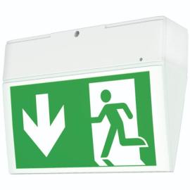 Eaton (40071354900) EURO X LED AT 3h,  IP54, inclusive pictogram set (Arrow right, left, down) acc. ISO 7010, for wall and ceiling mounting