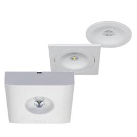 Eaton (40071356732) GuideLed SL 13012.2 CG-S, square surface mounting luminaire, with asymmetric optics for exit route lighting, for mounting heights up to 7 m, 4000 K, including LED-Supply with CG-S technology (20 addresses)