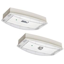 Eaton (IP65PLA230) Safety luminaire i-P65+ L, Aluminium enclosure, wide-beam symmetrical lens, for anti-panic / open area illumination