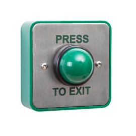 EBGBWC02/PTE, Standard Green Dome Exit Button (Press To Exit)