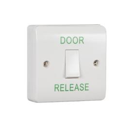 EBLS/DR, Standard white Antibacterial Plastic Light Switch Style DR button surface mounted, includes back box with standard screws. Greater than 1m operations. IP54
(DR = EBLS/DR) Size 85h x 85w x 28d (all mm)