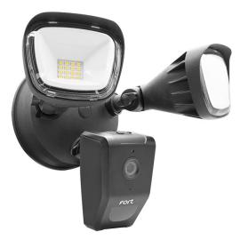 ECSPCAMSLB, Fort 2MP Wi-Fi Security Camera with Spot Flood Lights Black IP65
