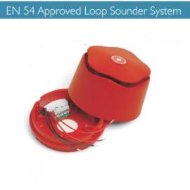 ELS3A6AO, Loop Sounder System - Red Sounder Deep Isolator Base