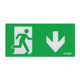 EMEXBOXLGDD, EXIT BOX LEGEND DOWN