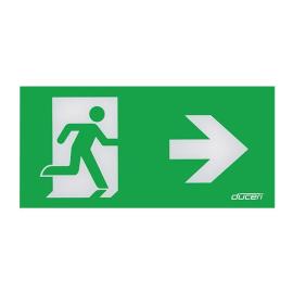 EMEXBOXLGDR, EXIT BOX LEGEND RIGHT