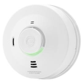 ES1CHLV, Espire Carbon Monoxide and Heat Multi-Sensor Alarm Powered by Mains with a 10 Year Lithium Battery
