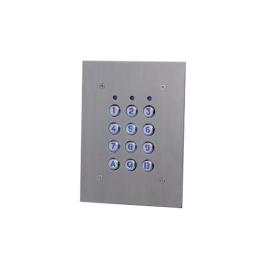 EX6M-102A, 999 code flush s/steel keypad, 12-24v AC or DC with back light (IP65 rated)