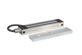 External Maglock product offering 600lbs (280kg) holding force - Magnet size 220(L) x 60 (W) x 40 (D)  all mm. Includes a seperate monitoring output.