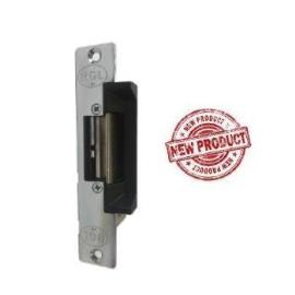 FAIL SAFE ANSI style Electric Release 12vdc in silver with black latch holder - suitable for Wood or Metal doors -
Mortise only 150h x 27/39w x 34d